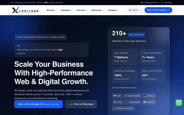 Logixweb Studio website