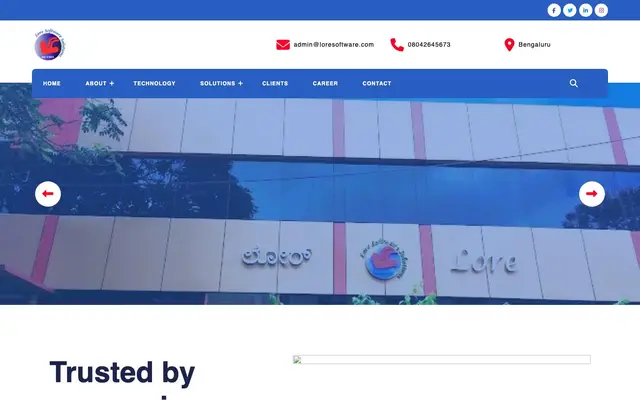 Lore Software Solutions Pvt. Ltd. website