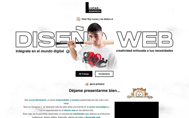 Diseño Web Lucas Domenech | Diseño Gráfico website