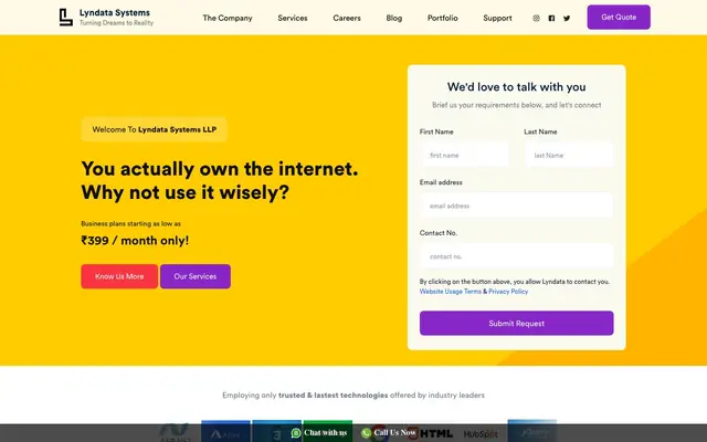 Lyndata website