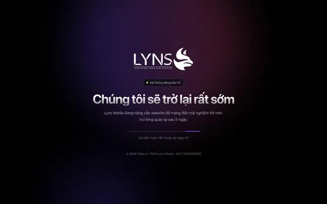 CÔNG TY TNHH LYNS MEDIA website