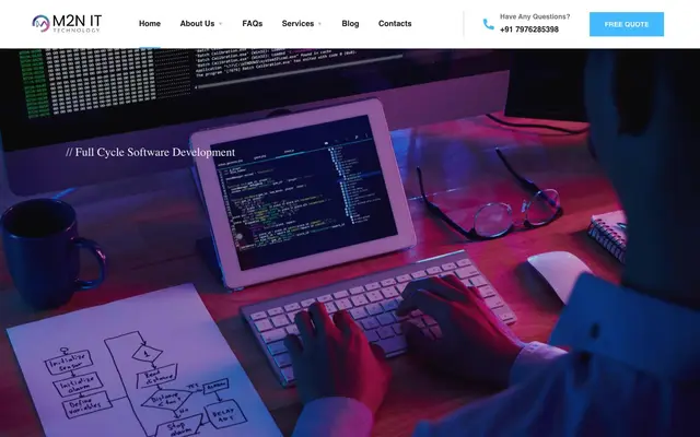 M2N IT Technology website