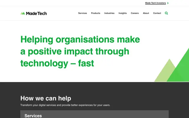 Made Tech website