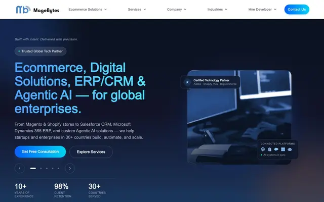MageBytes Pvt. Ltd website