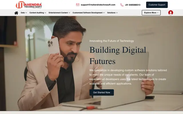Mahendra Technosoft Pvt. Ltd website