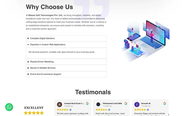 Maisan Soft Technologies Private Limited website