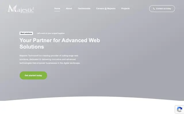 Majestic Technosoft Pvt. Ltd. website