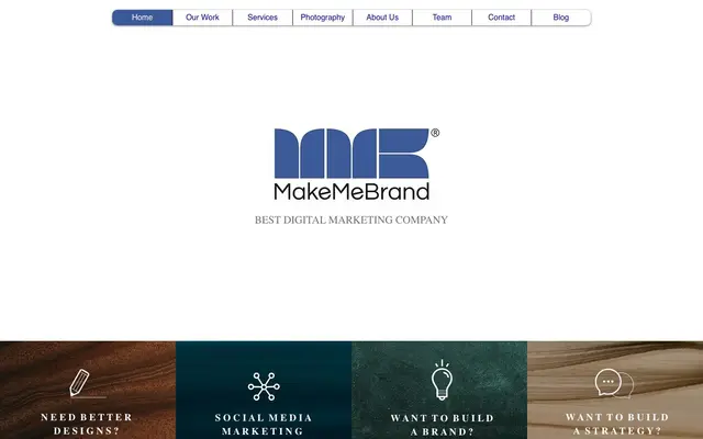 Make Me Brand website