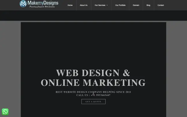 MakemyDesigns website