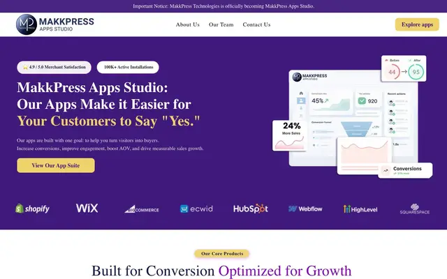 MakkPress Technologies website