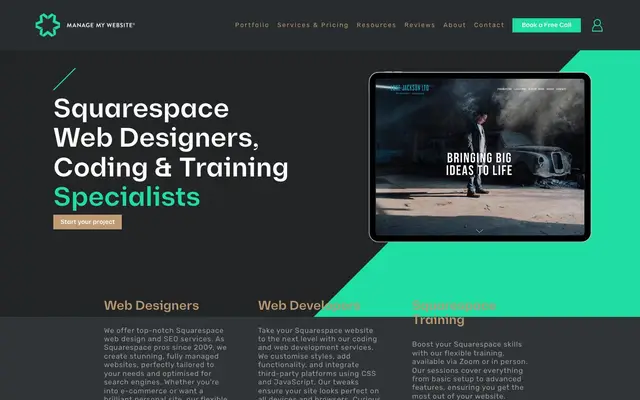 Manage My Website website