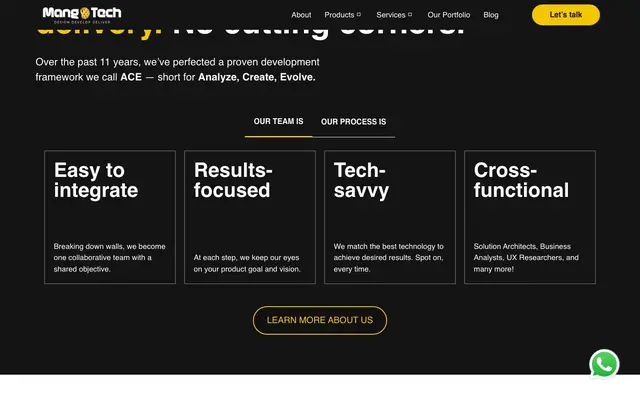 MangoTech Solutions website