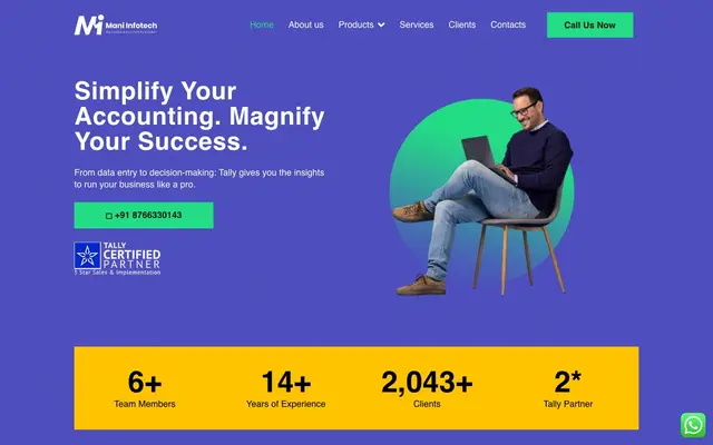 MANI INFOTECH website