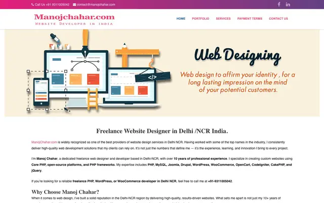 Manoj Chahar website