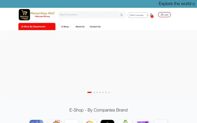 Mansa Easy Mart website