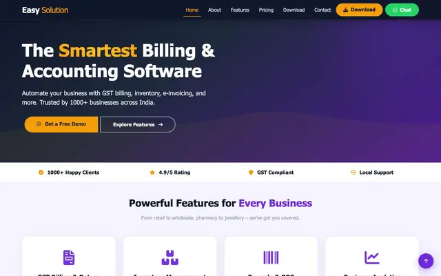 Easy Solution | Marg ERP Software Authorized Partner website