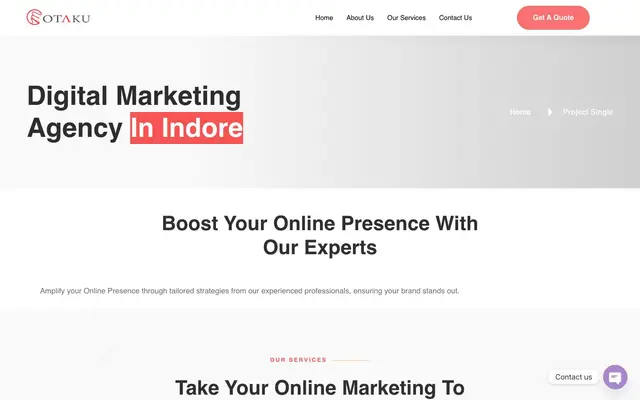 Marketing Otaku website