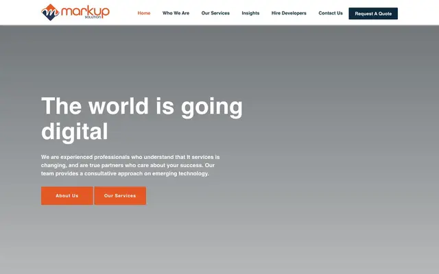 Markup Solution - Innovative Web Design, SEO & Digital Marketing Agency website