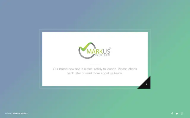 Mark-us Infotech website