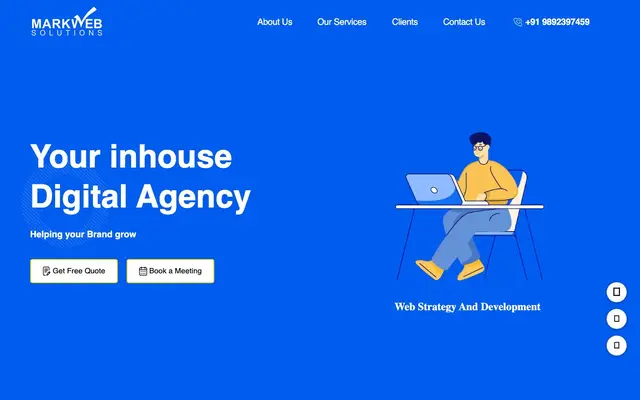 Mark Web Solutions website