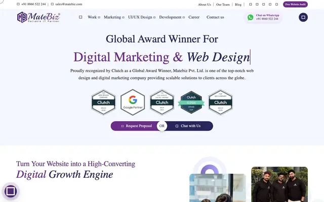 MATEBIZ ️PVT. LTD website