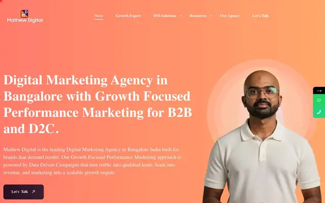Mathew Digital Marketing Agency Bangalore website