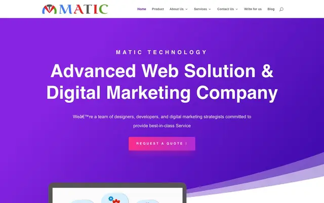 Matic Technology website