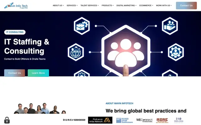 Mavin Infotech website