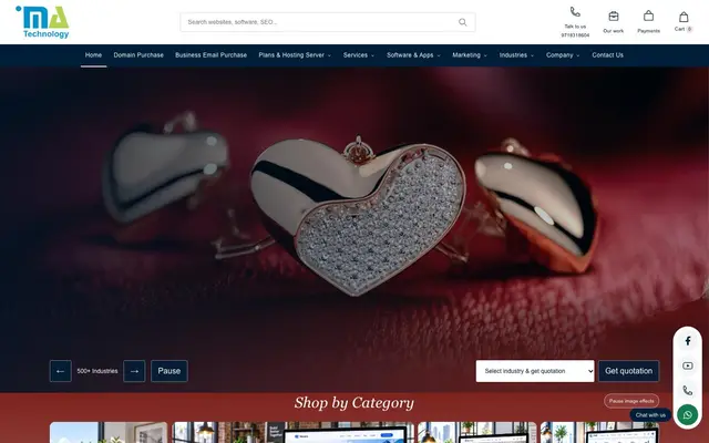 MA Web Technologies website