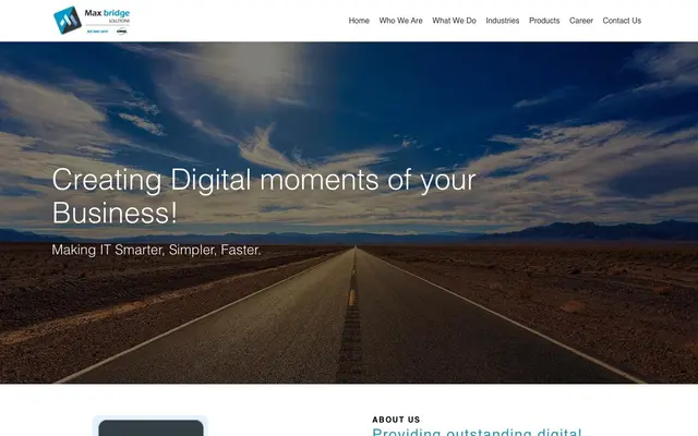 Maxbridge Solutions LLP website