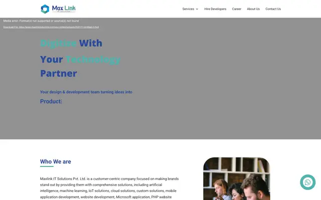 Maxlink IT Solutions Pvt. Ltd. website