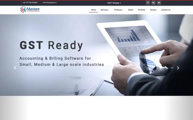 Maxsee Technologies website