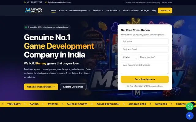 Maxway Infotech website