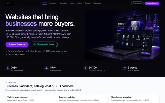 Maxwell Electrodeal IT Solutions website