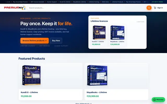 PremiumAV Private Limited website