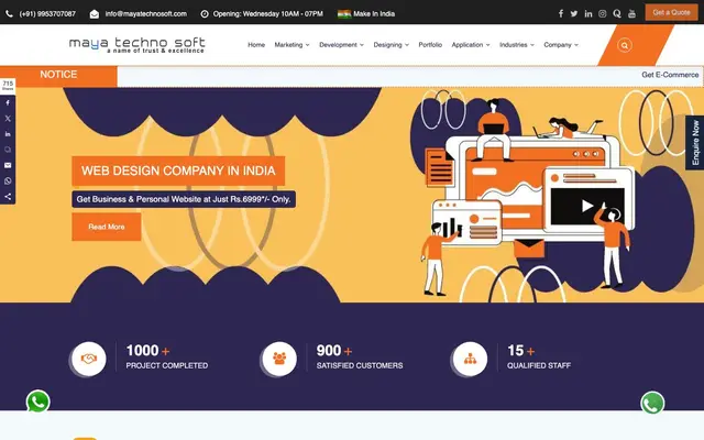 Maya Techno Soft website