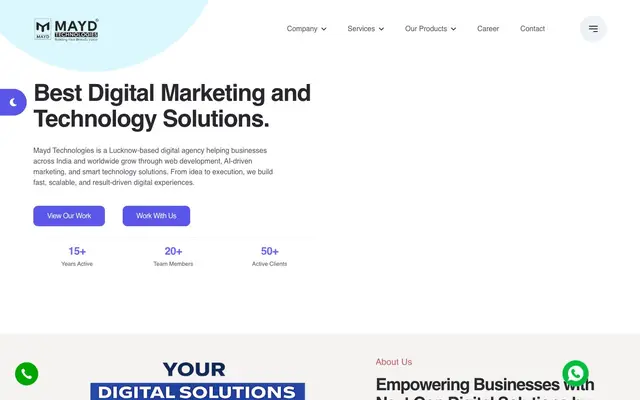Mayd Technologies website