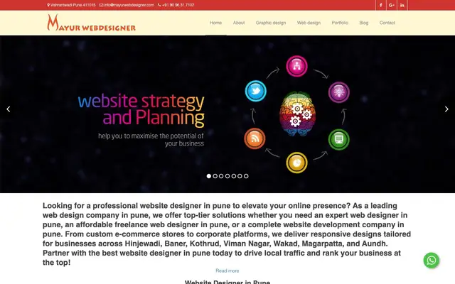 Mayur webdesigner website