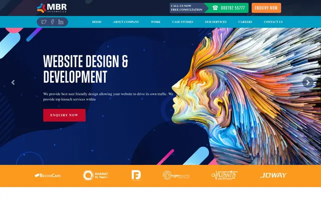 MBR Informatics Pvt Ltd website