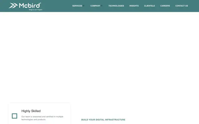 McBird Technologies Pvt Ltd website