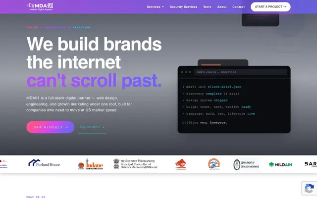 Mildain Digital Agency website
