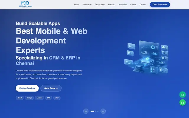 MDQuality Apps Solutions website