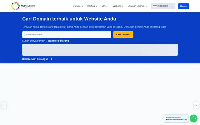 Media Cloud Indonesia website
