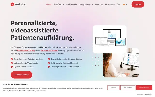 medudoc education GmbH website