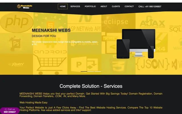 Meenakshi Webs website
