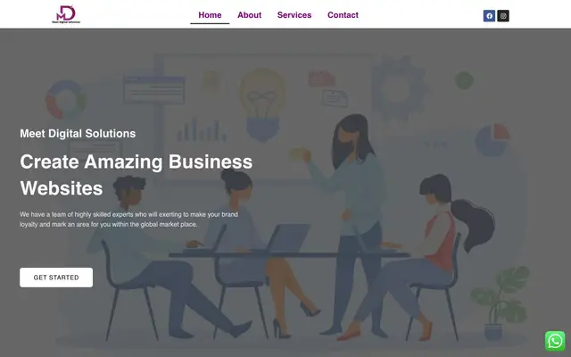 Meet Digital Solutions website