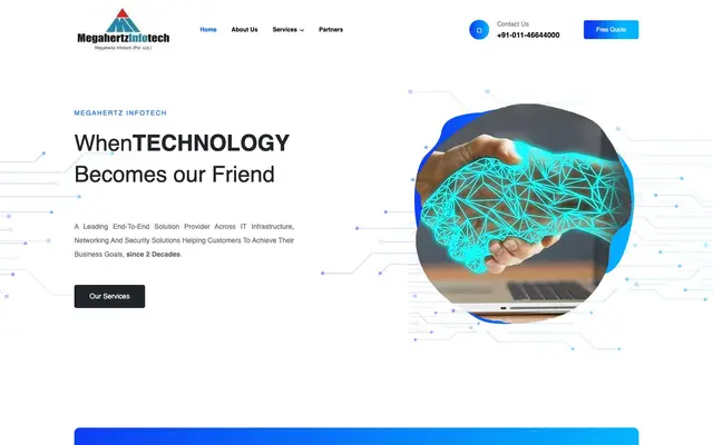 Megahertz Infotech website