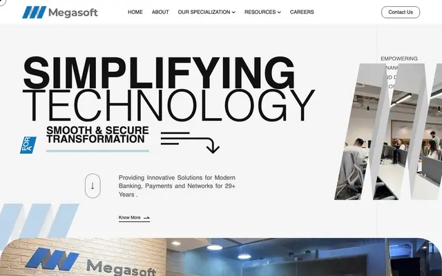 Megasoft Information Systems Private Limited website