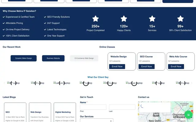 Mehra IT Solution website