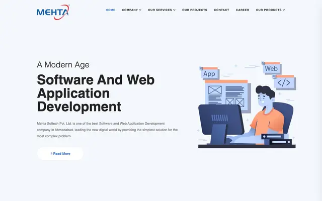 Mehta Softech Pvt. Ltd. website